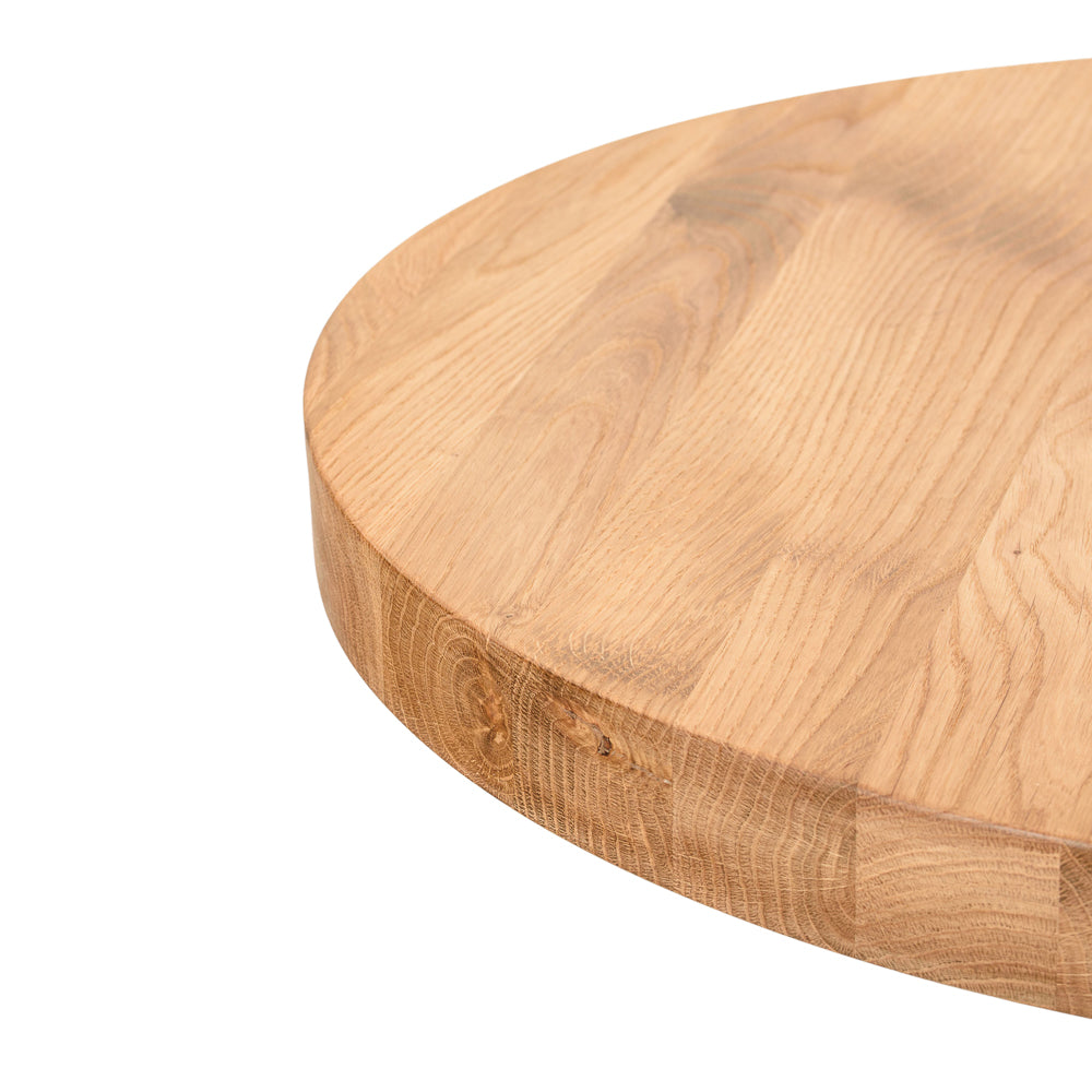 Blat masa rotund din lemn de stejar 85 cm