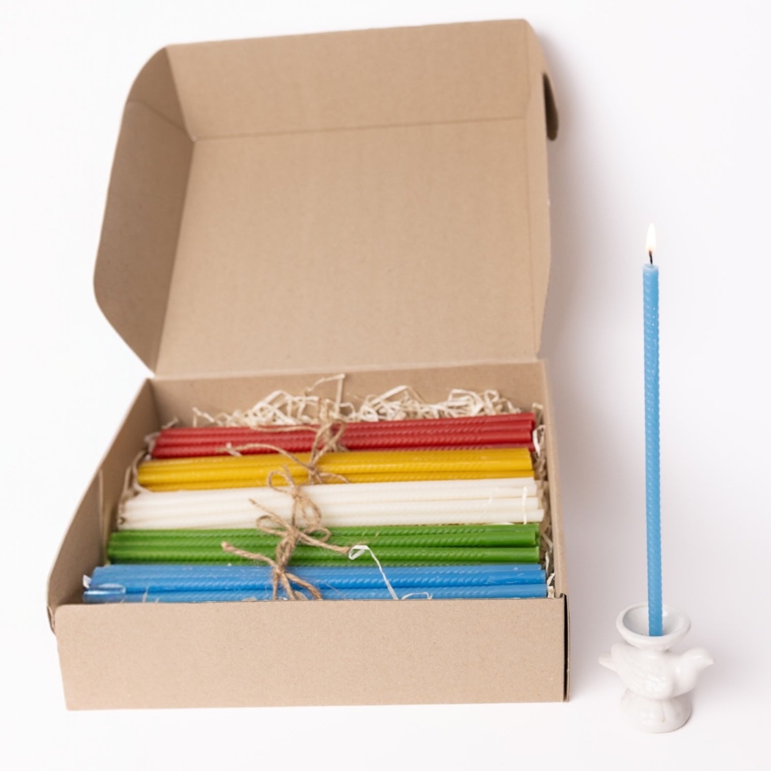 Set Lumanari decor colorate din Ceara Naturala - 300x8mm