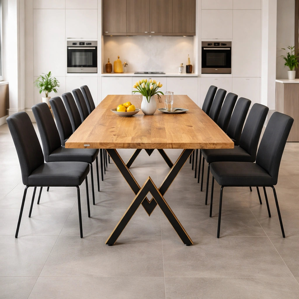 Masa din stejar model clasic - 12 persoane -260x100x4cm