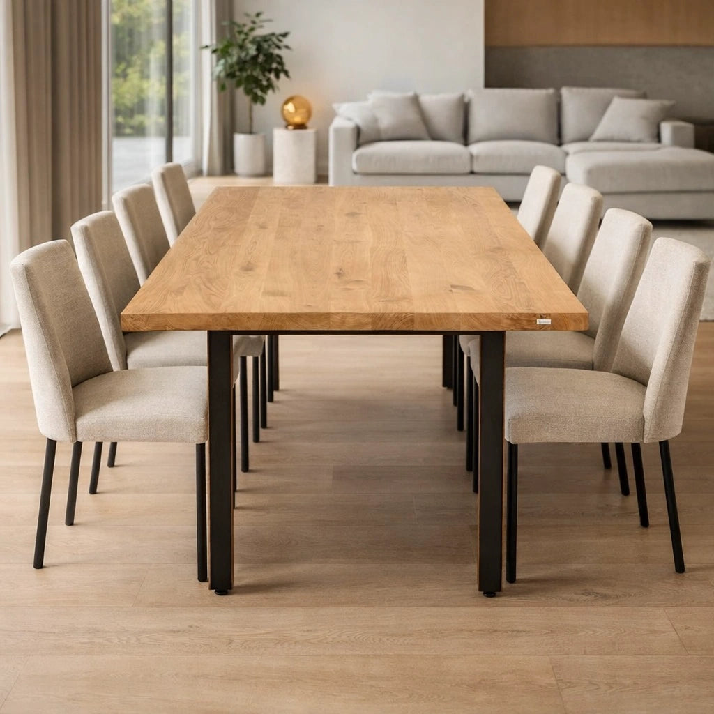 Masa din stejar model clasic - 8 persoane -200x100x4cm