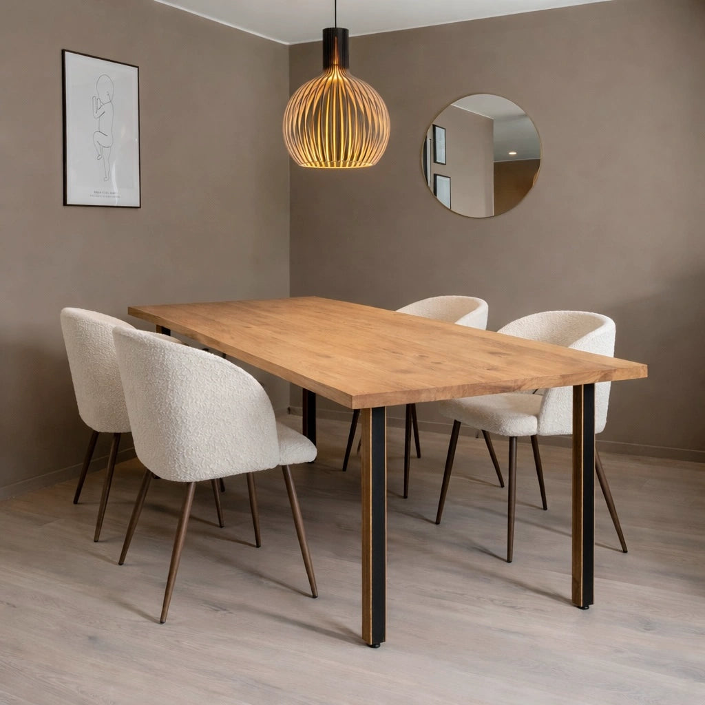 Masa din stejar model clasic - 4 persoane -120x70x4cm