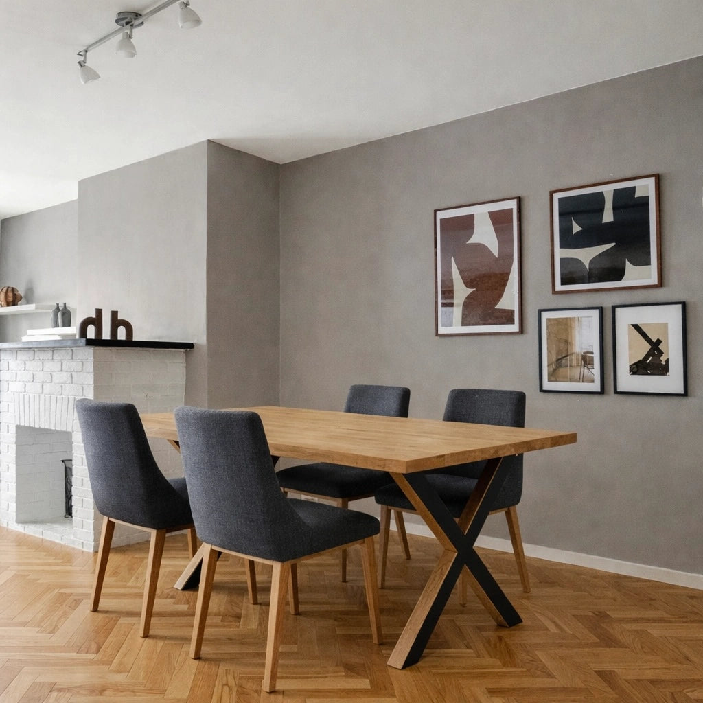 Masa din stejar model clasic - 4 persoane -120x70x4cm