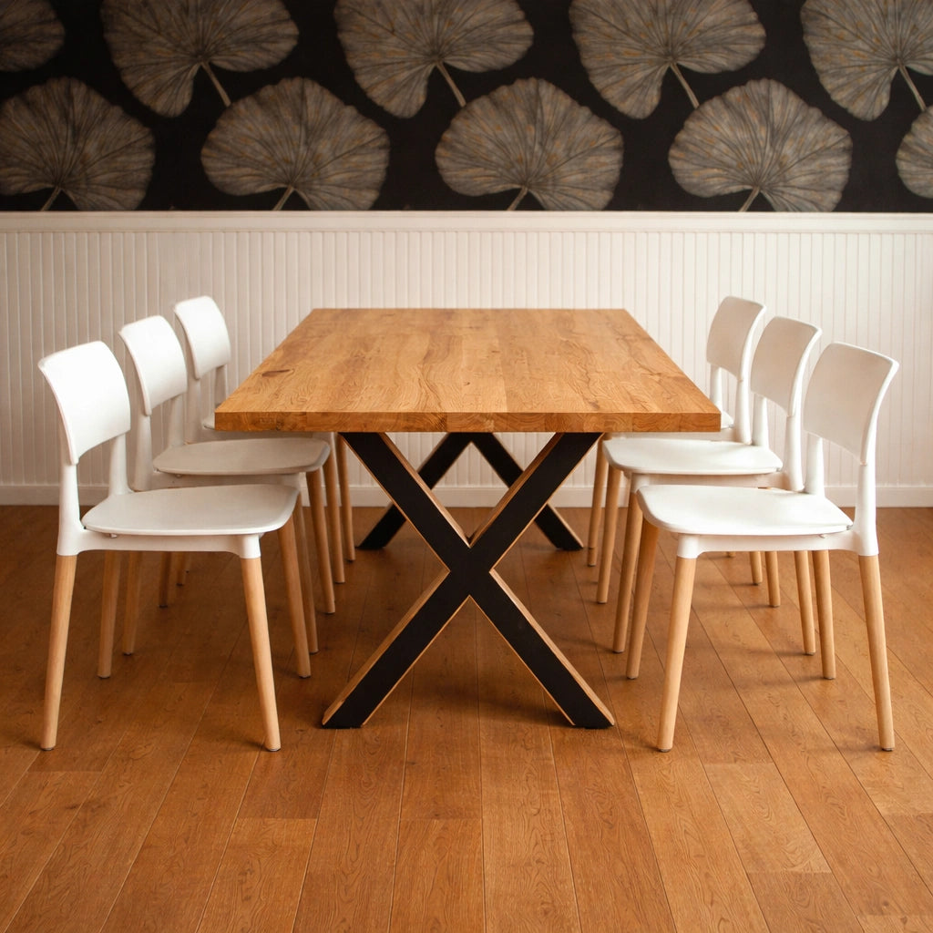 Masa din stejar model clasic - 6 persoane -160x80x4cm