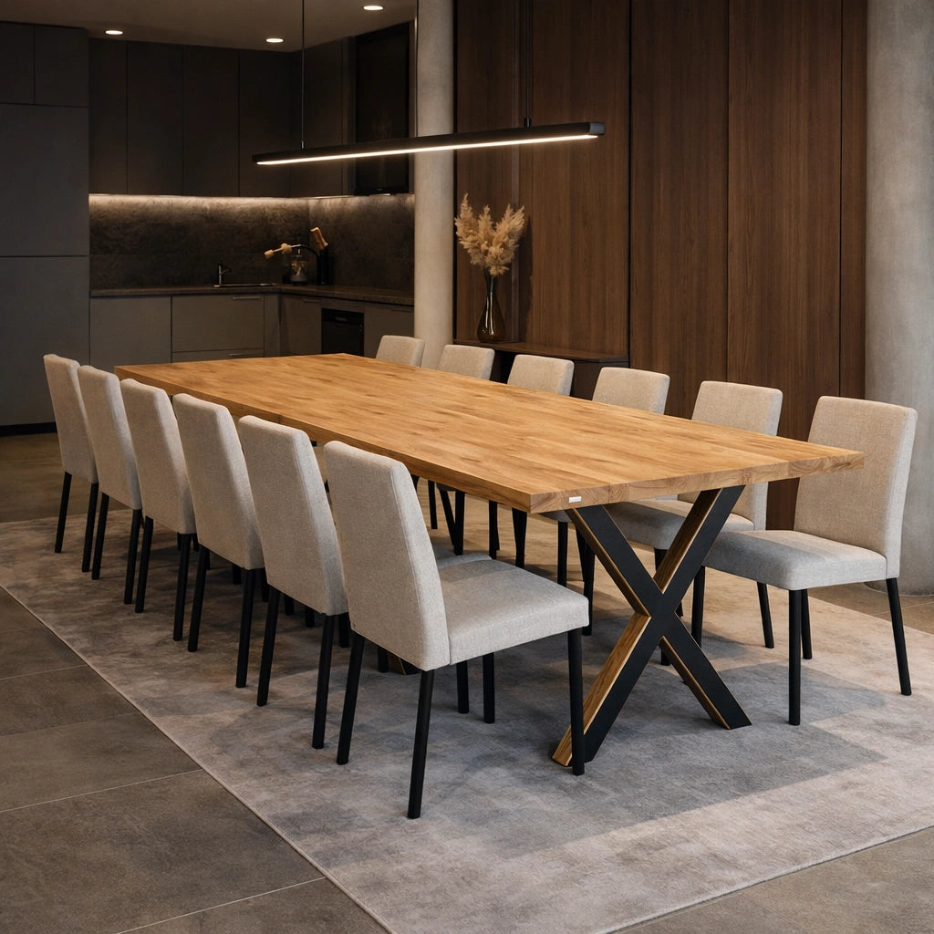 Masa din stejar model clasic - 14 persoane -300x100x4cm