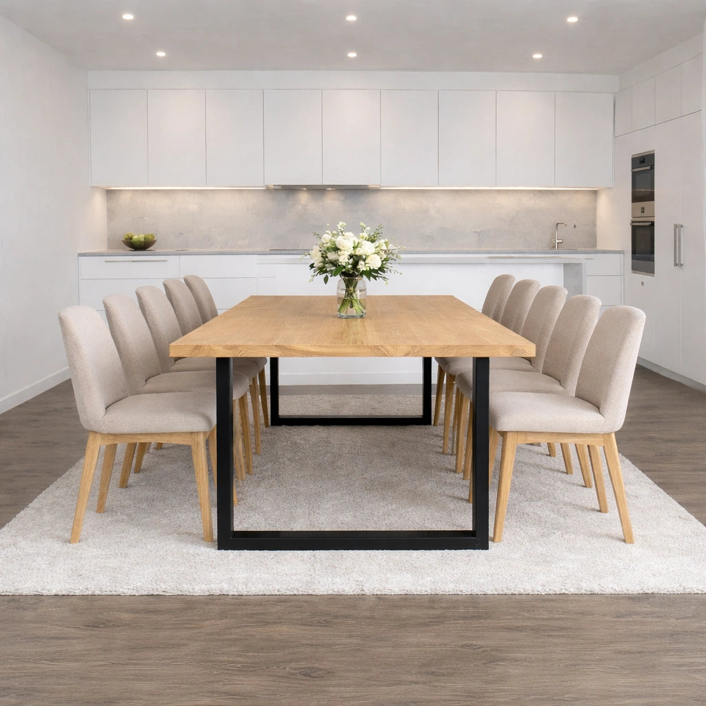 Masa din stejar model clasic - 10 persoane -240x100x4cm