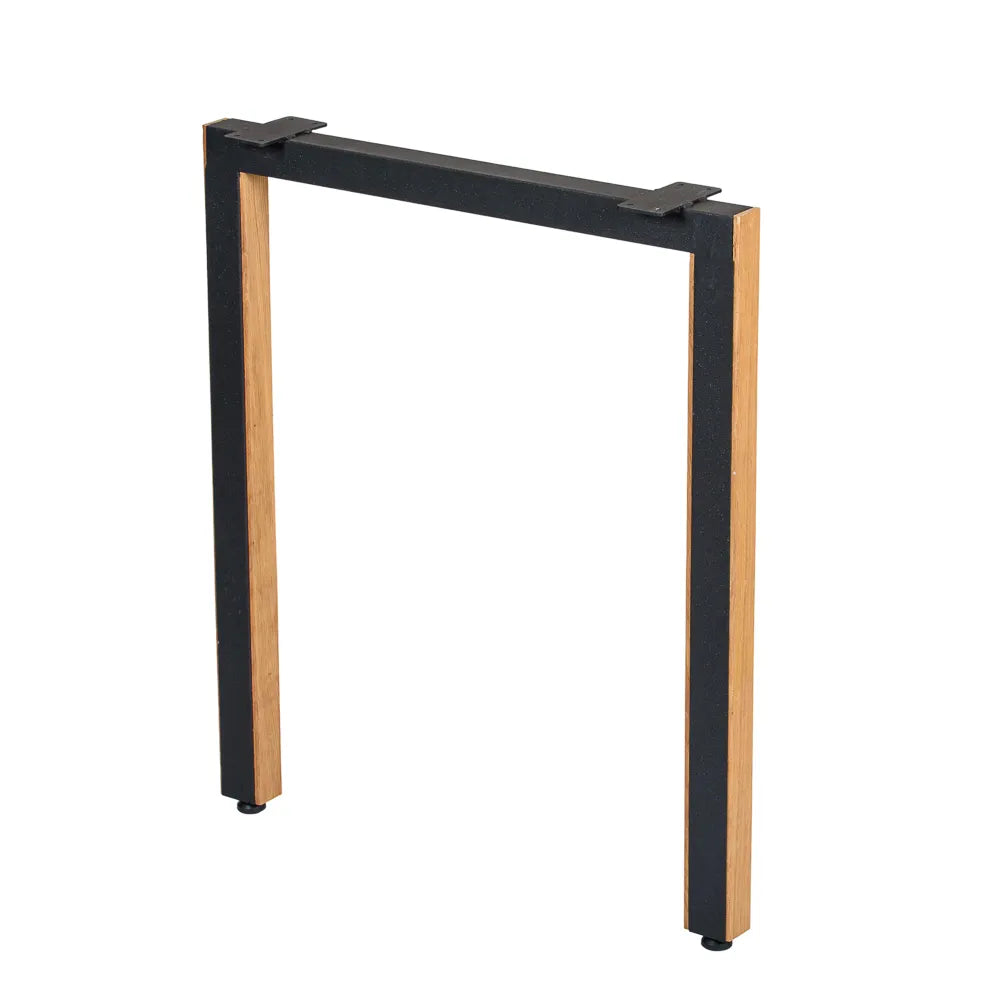 Picioare de Masa Metalice cu Lemn de Stejar - P