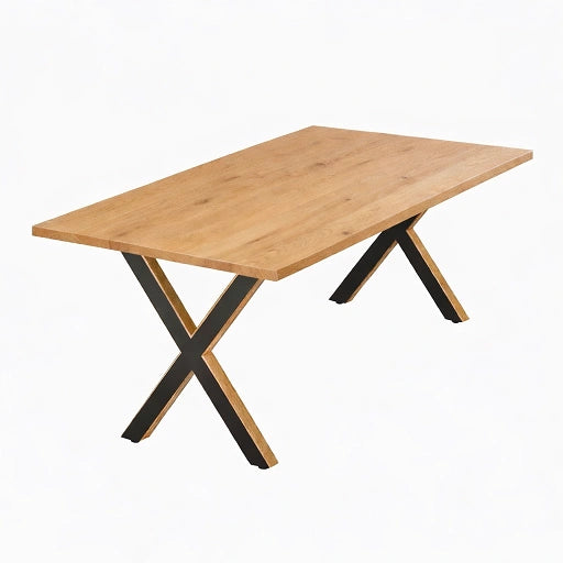 Stół drewniany z litego dębu 120×70 cm – Klasyczny stół do jadalni dla 4 osób | Reelken