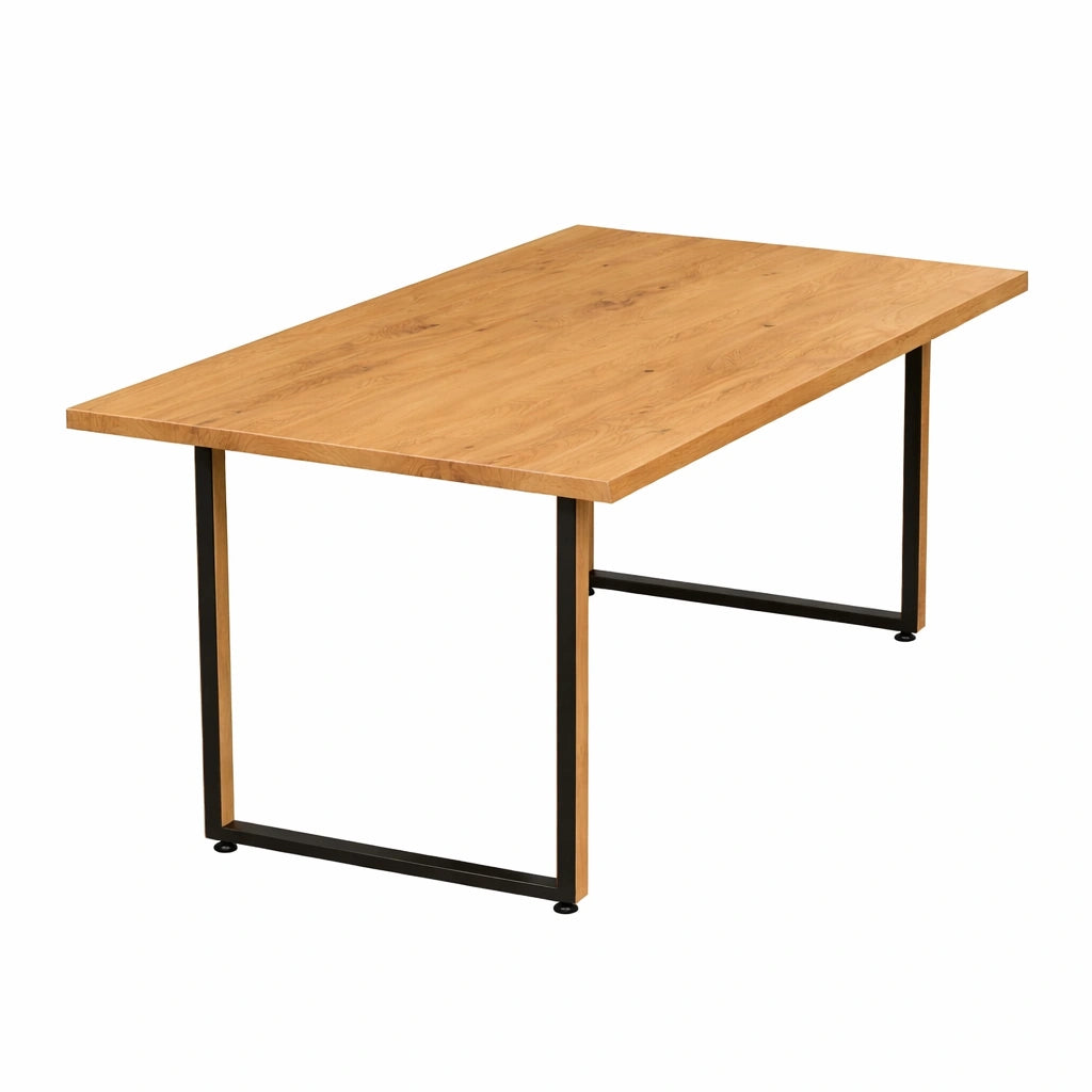 Stół drewniany z litego dębu 120×70 cm – Klasyczny stół do jadalni dla 4 osób | Reelken