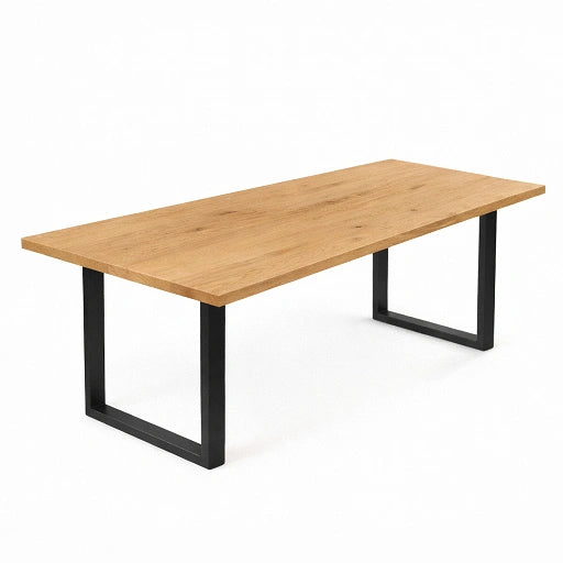 Stół drewniany z litego dębu 120×70 cm – Klasyczny stół do jadalni dla 4 osób | Reelken