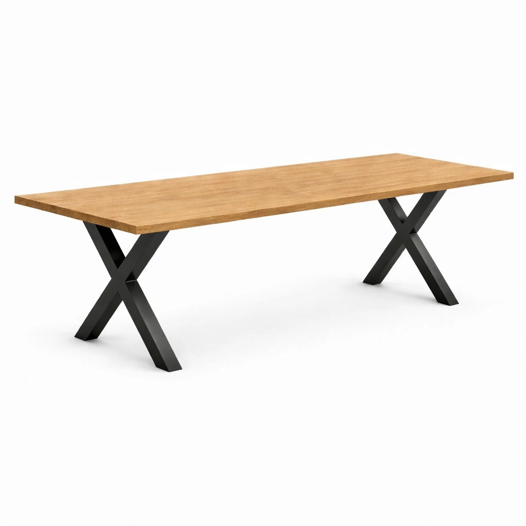 Stół z litego dębu klasyczny 260×100 cm – Stół do jadalni dla 12 osób | Reelken