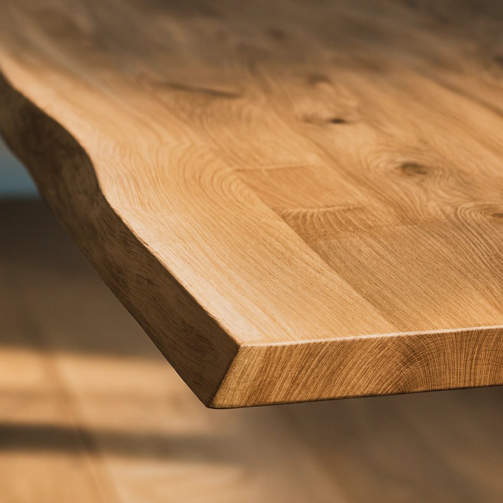 Blat de masa din stejar masiv model rustic - 14 persoane -300x100x4cm - Reelken