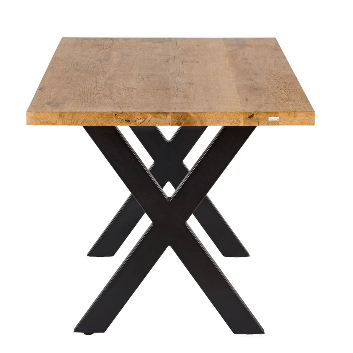 Blat dębowy klasyczny z litego drewna 140x80 cm – Grubość 4 cm - Reelken Polska
