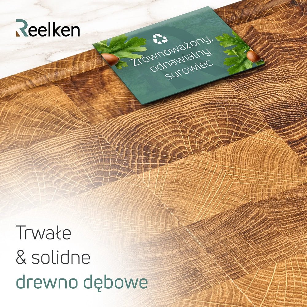 Dębowa deska do krojenia Premium 30x20x4 cm - Reelken Polska