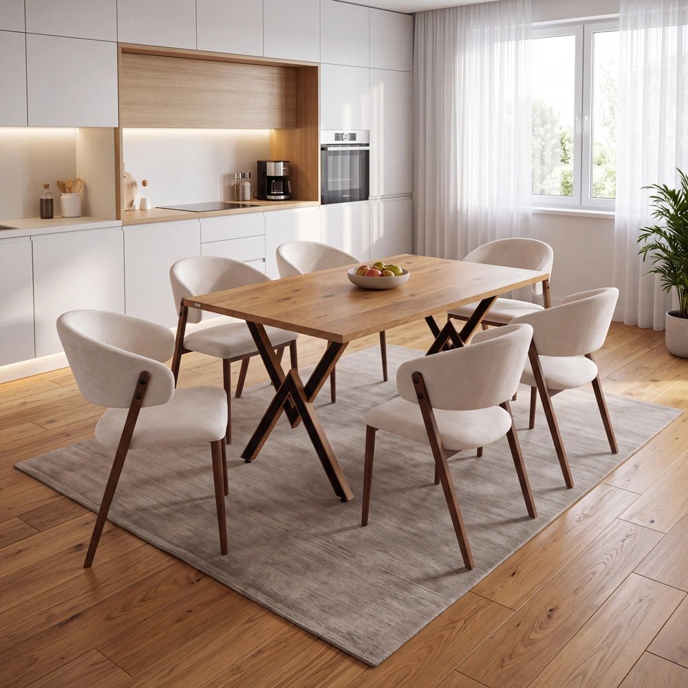 Dębowy stół klasyczny z litego drewna 180x85x2,6 cm - Reelken Polska