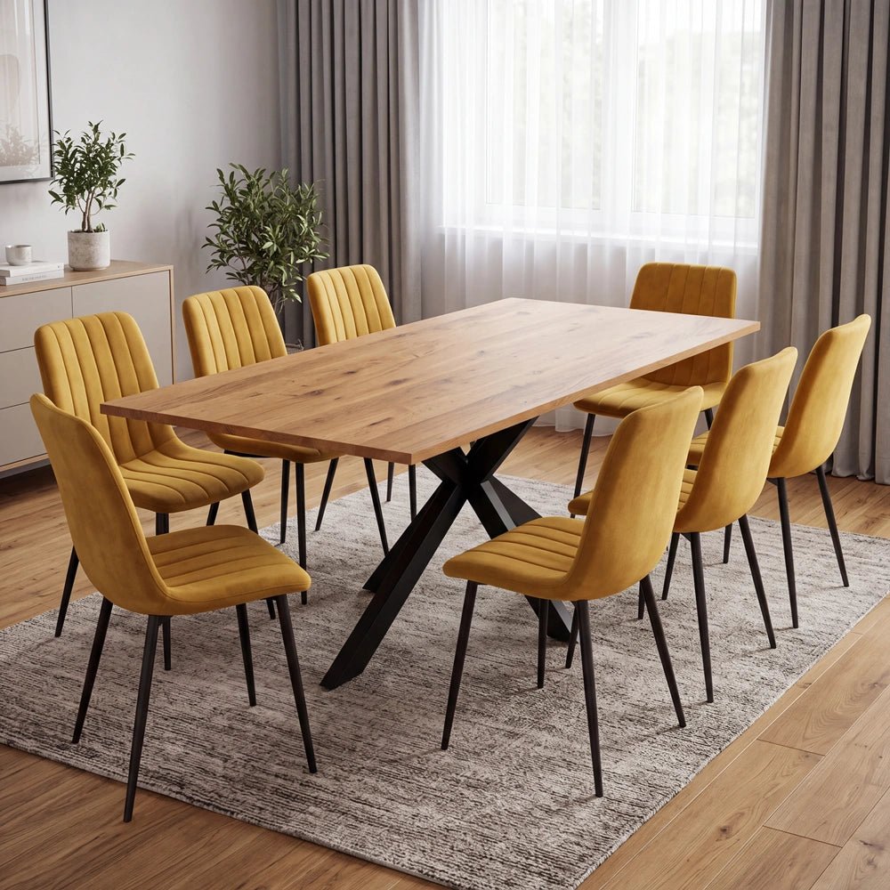Dębowy stół klasyczny z litego drewna 200x100x2,6 cm - Reelken Polska