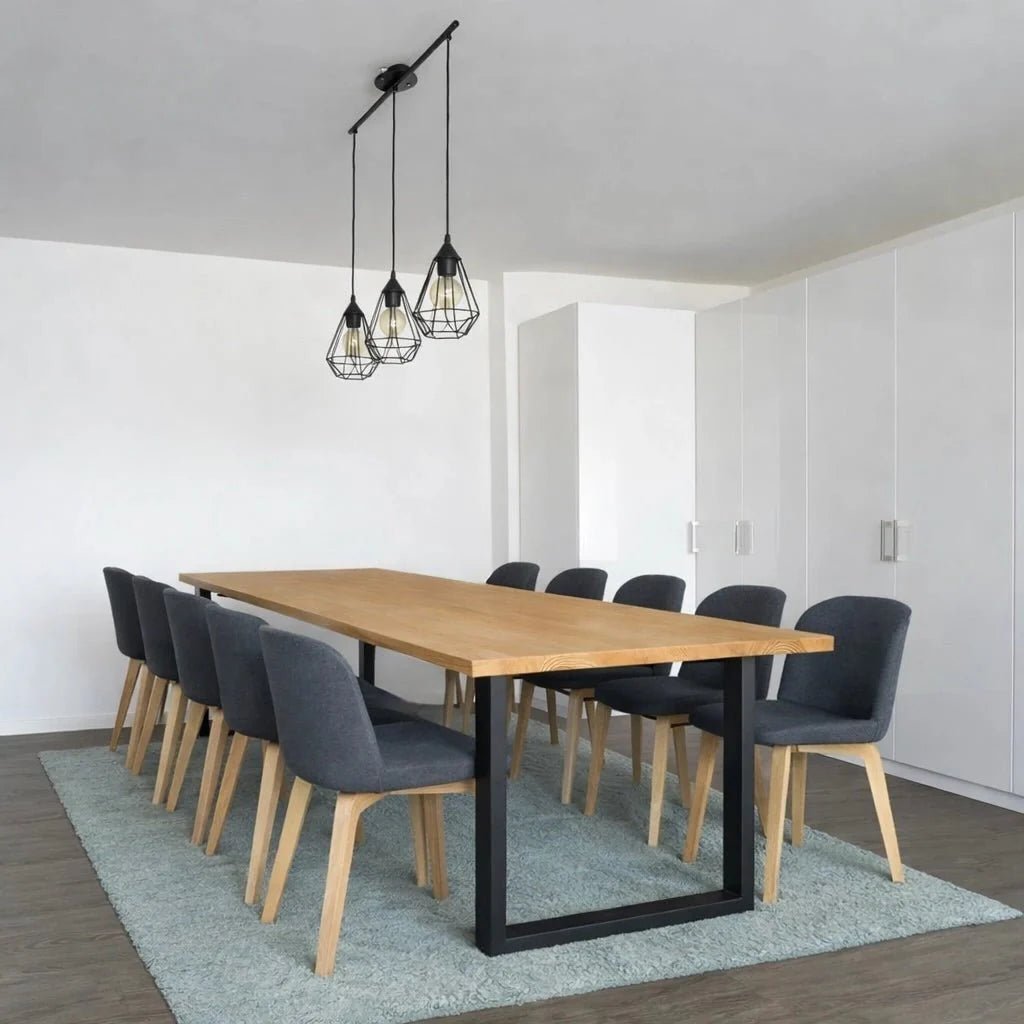 Dębowy stół klasyczny z litego drewna 240x100x4 cm - Reelken Polska