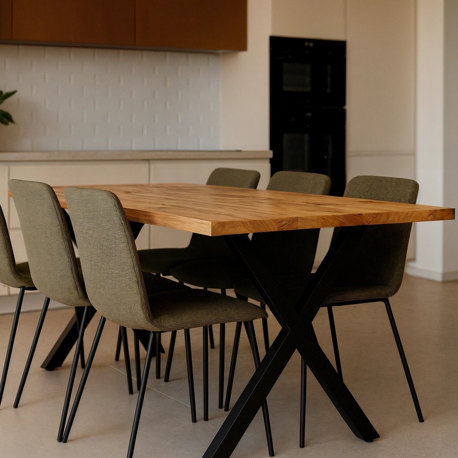 Masa din stejar model clasic - 6 persoane -160x80x4cm