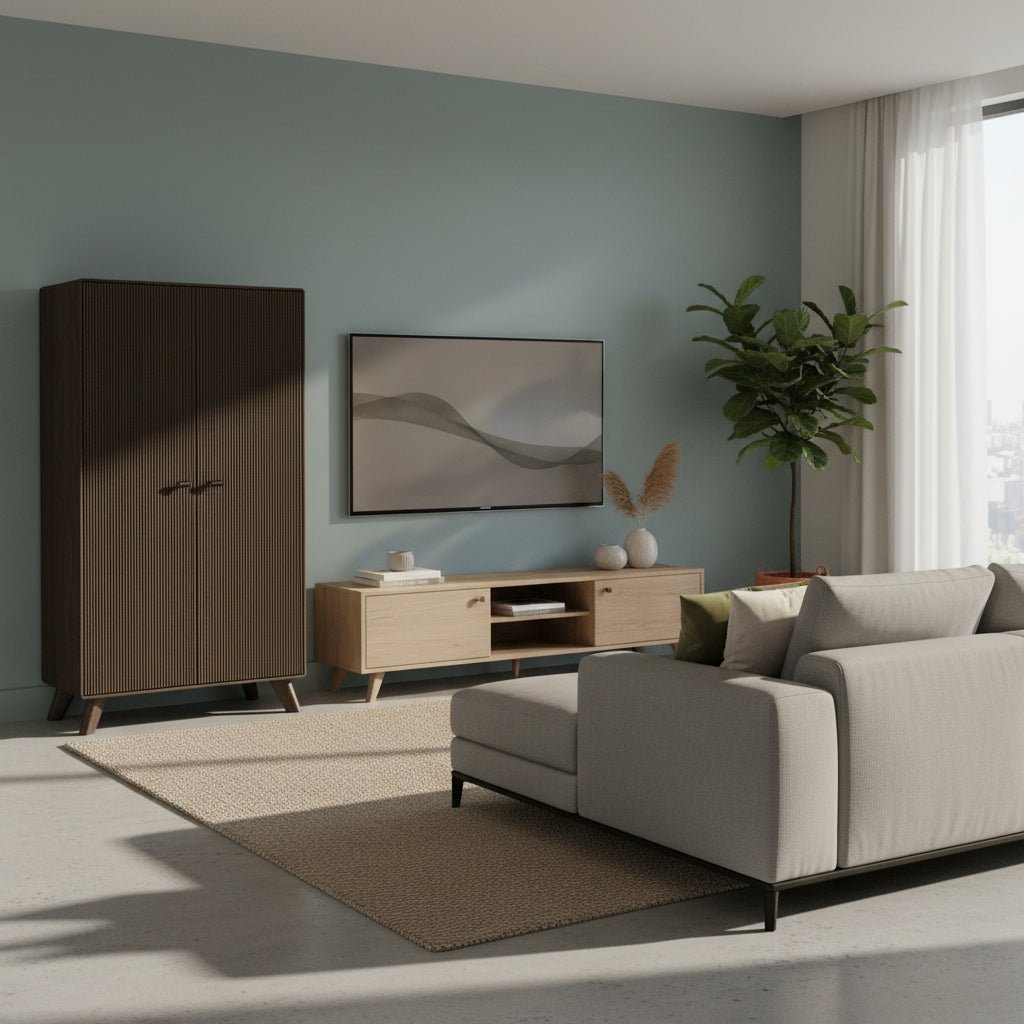 Komoda Groove z litego drewna - Reelken Polska
