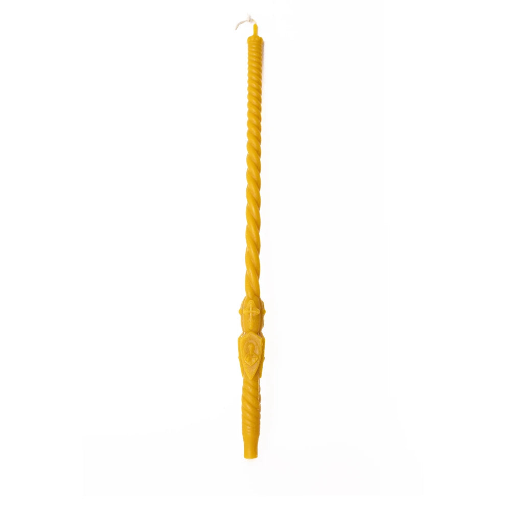 Lumanare din Ceara Naturala de Albine pentru noaptea de inviere - Domnul Atotputernic 80 cm