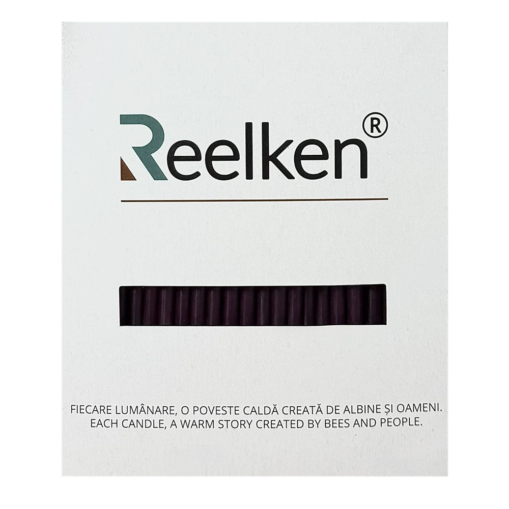 Lumanari decorative din ceara naturala violet Nr. 100 – set 50 bucati - Reelken
