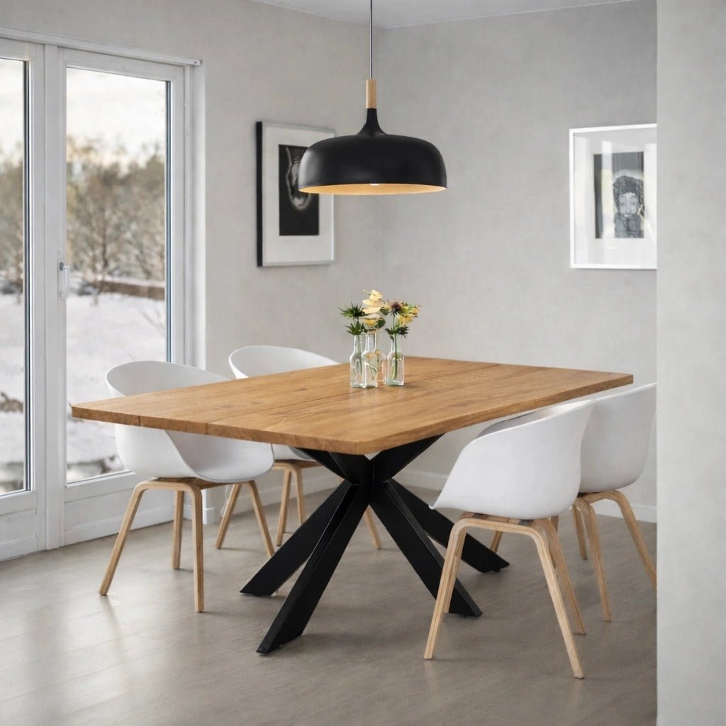 Masa din stejar model clasic - 4 persoane -120x70x4cm - Reelken