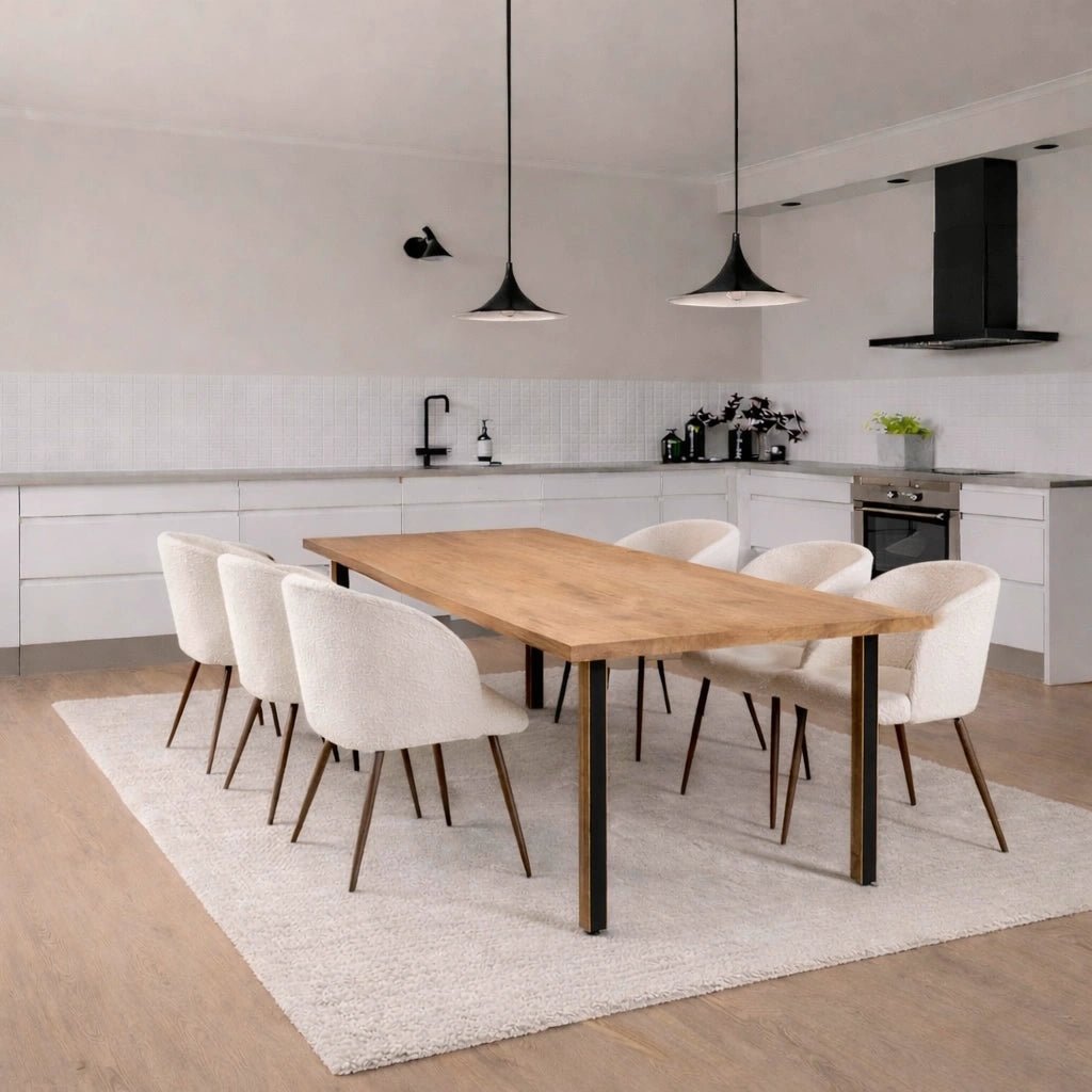 Masa din stejar model clasic - 6 persoane -160x80x4cm - Reelken