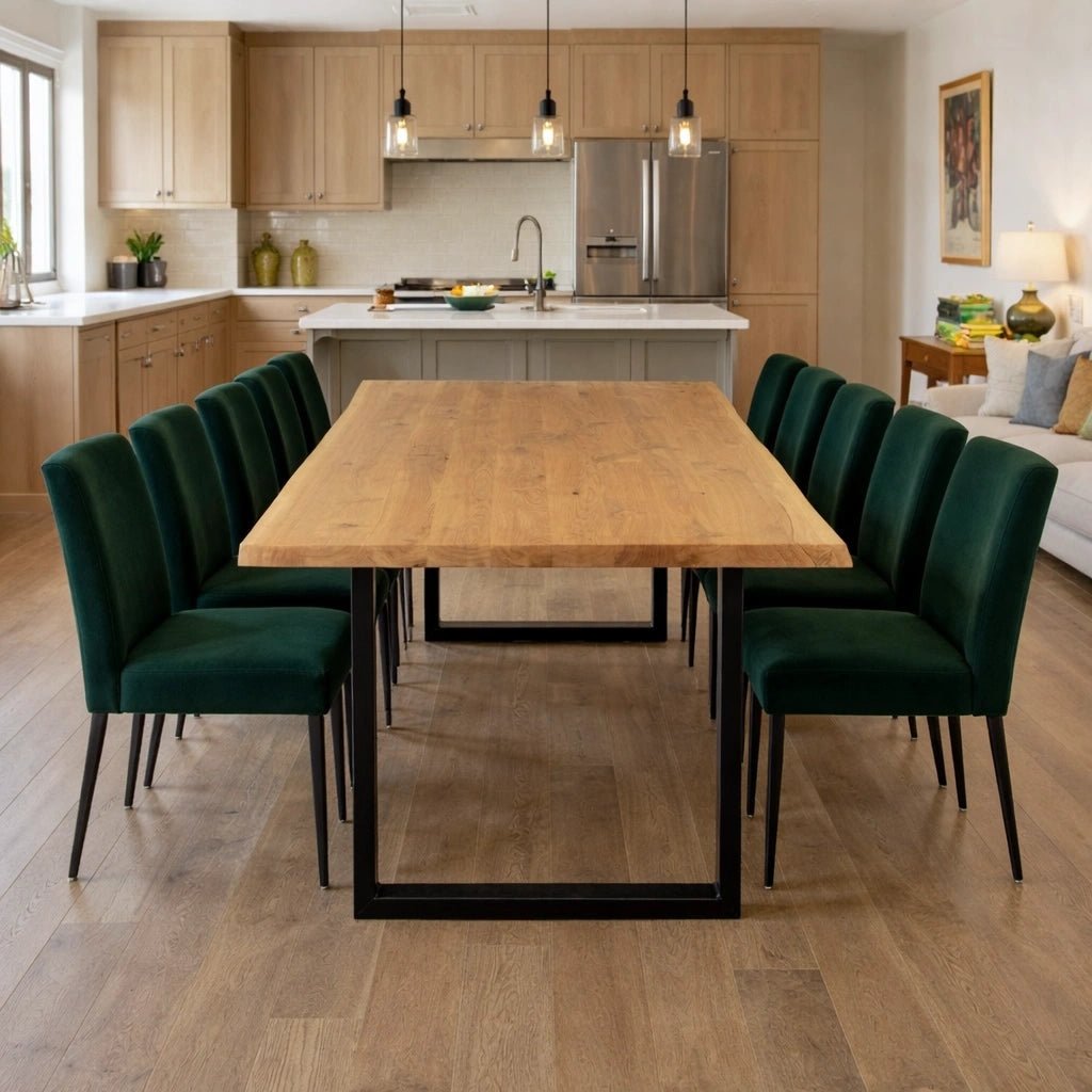 Masa din stejar model rustic - 10 persoane -240x100x4cm - Reelken