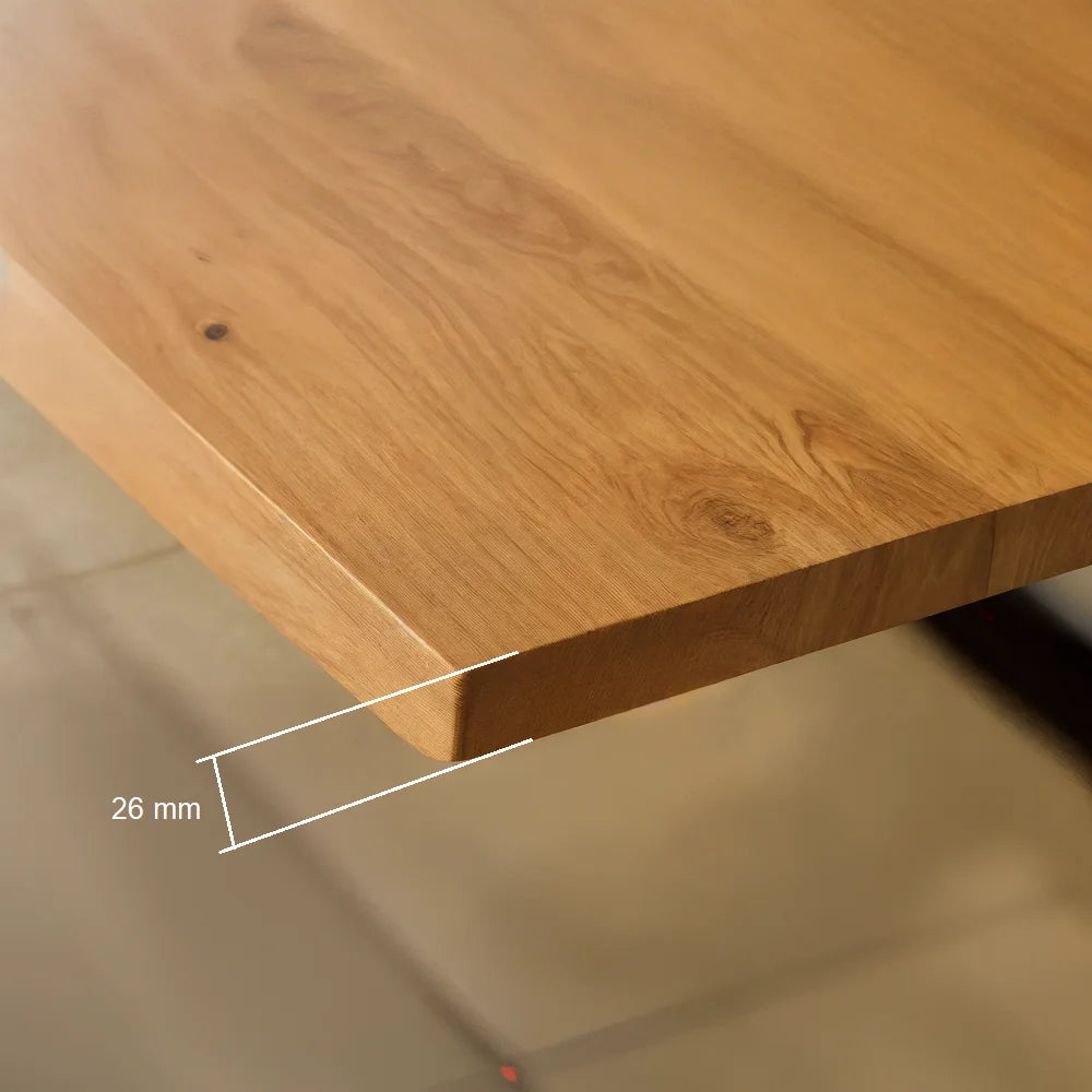 Masa din stejar model clasic - 4 persone -120x70x2,6cm