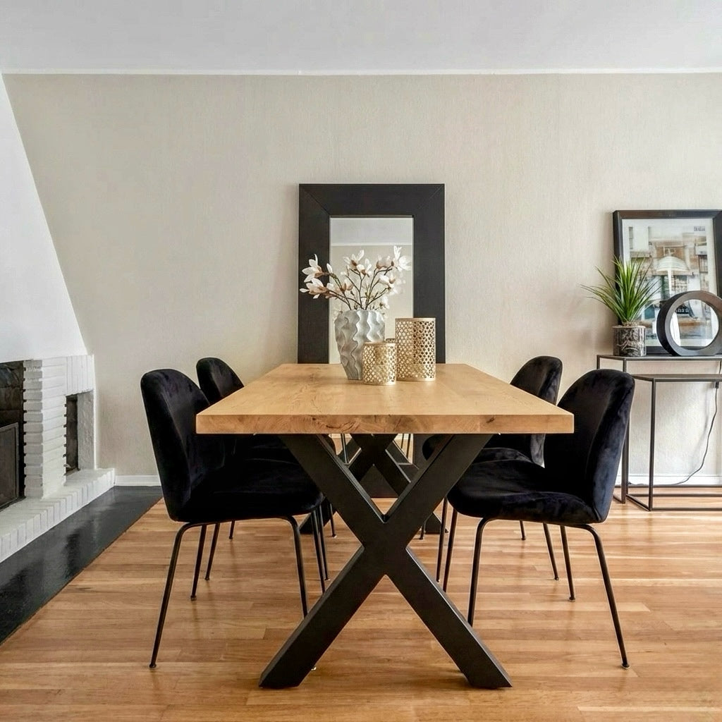 Masa din stejar model clasic - 6 persoane -160x80x4cm