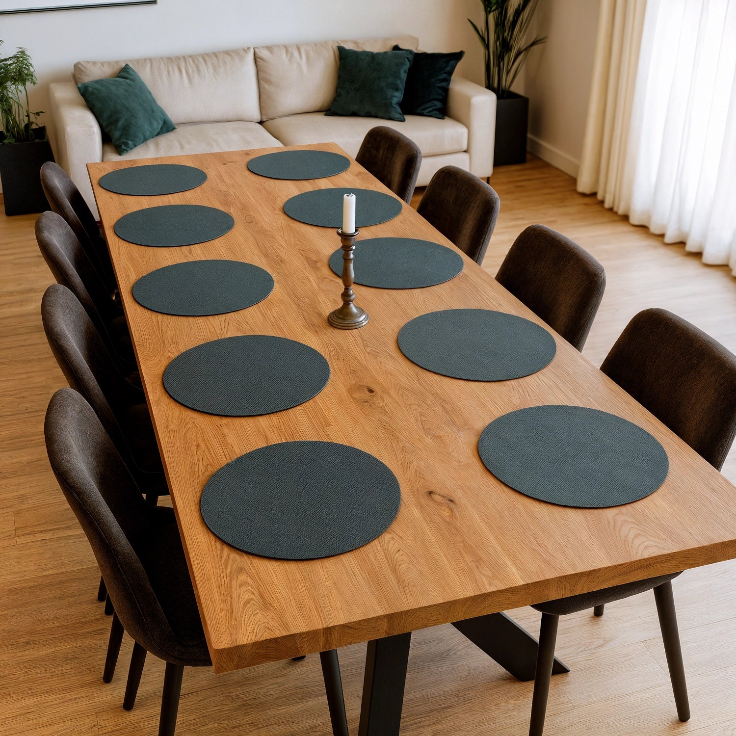 Blat masa din stejar model clasic - 8 persoane -200x100x4cm