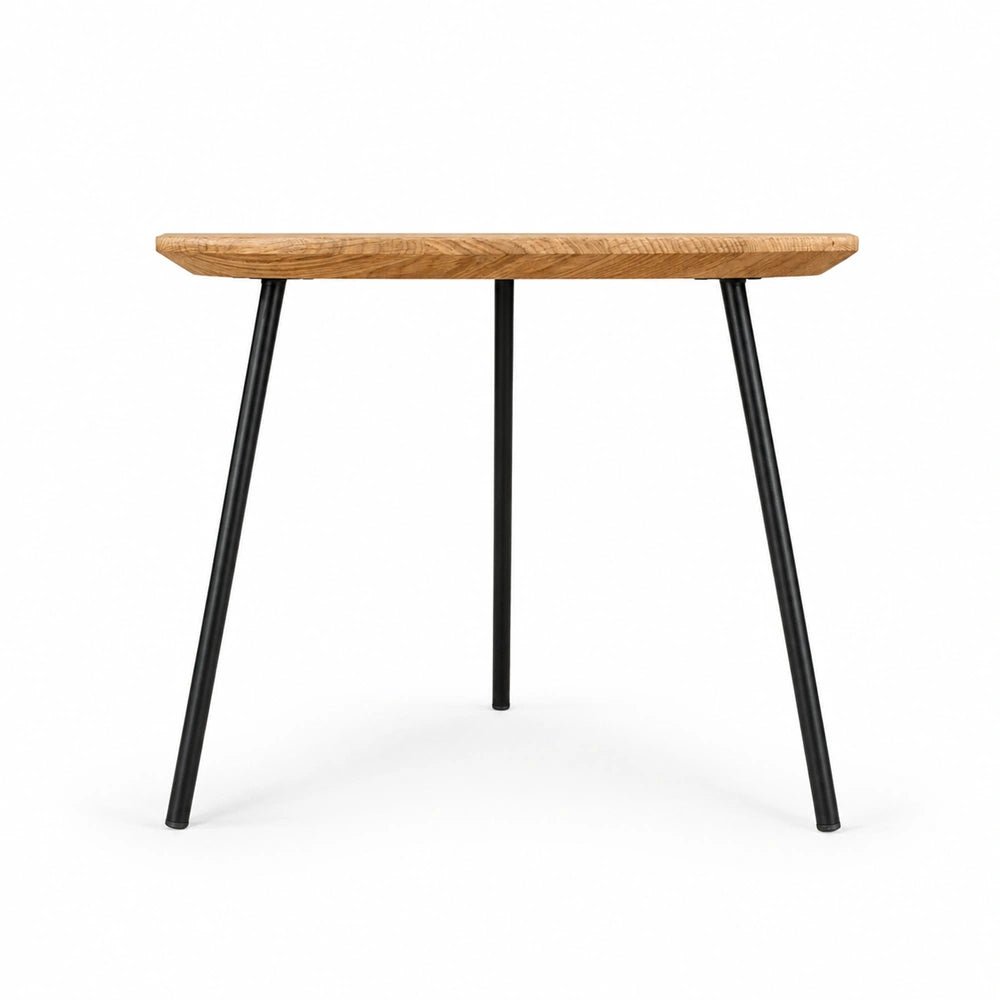 Owalny stolik kawowy z litego drewna dębowego – 59,5x80x2,6 cm - Reelken Polska