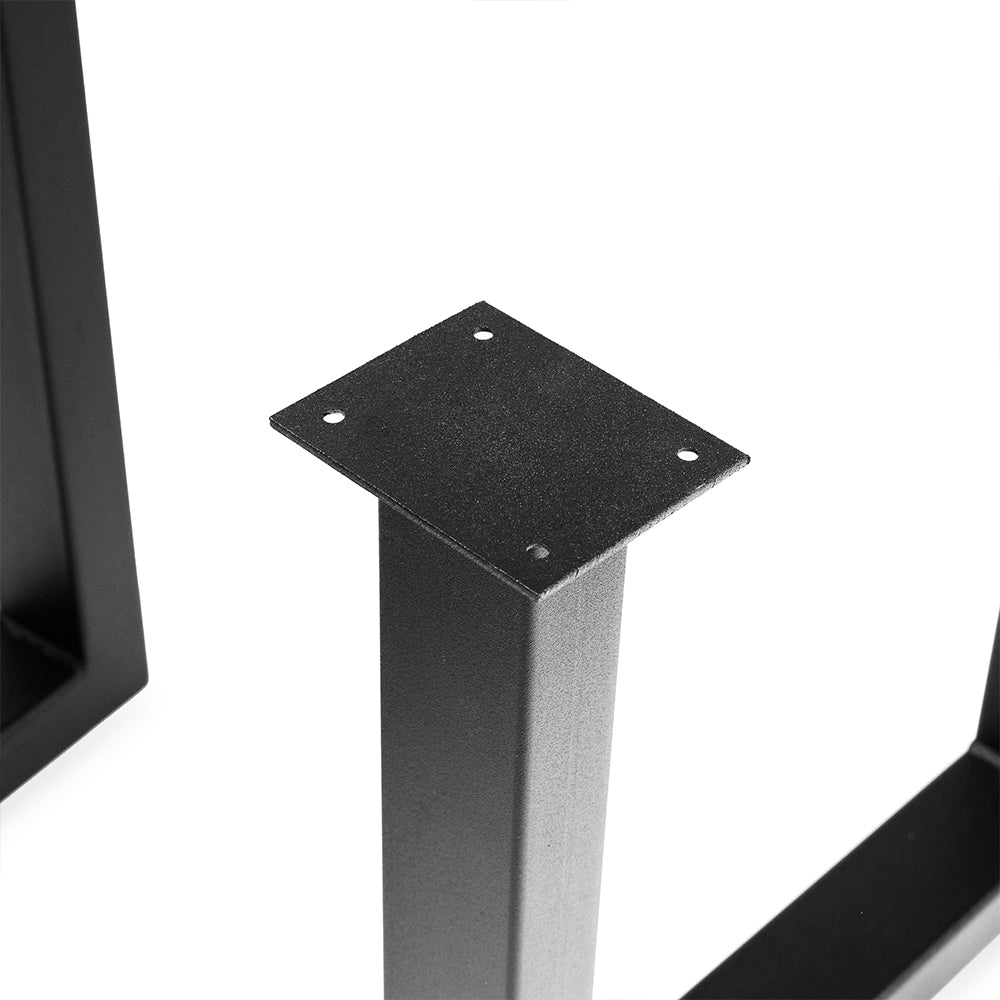 Metalowe nogi do stołu typ U 80×80 – czarne | Reelken