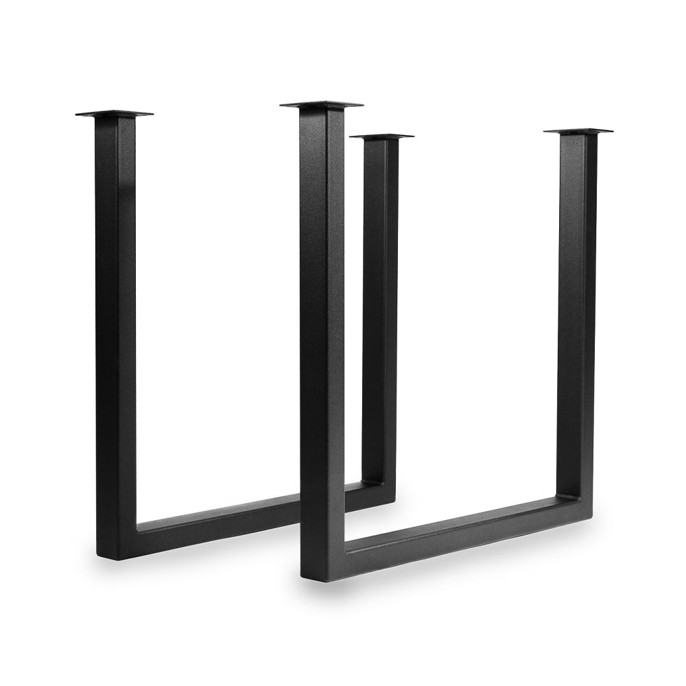 Metalowe nogi do stołu typ U 80×80 – czarne | Reelken