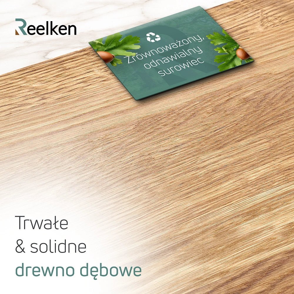 Profesjonalna dębowa deska do krojenia 30x40x2 cm - Reelken Polska