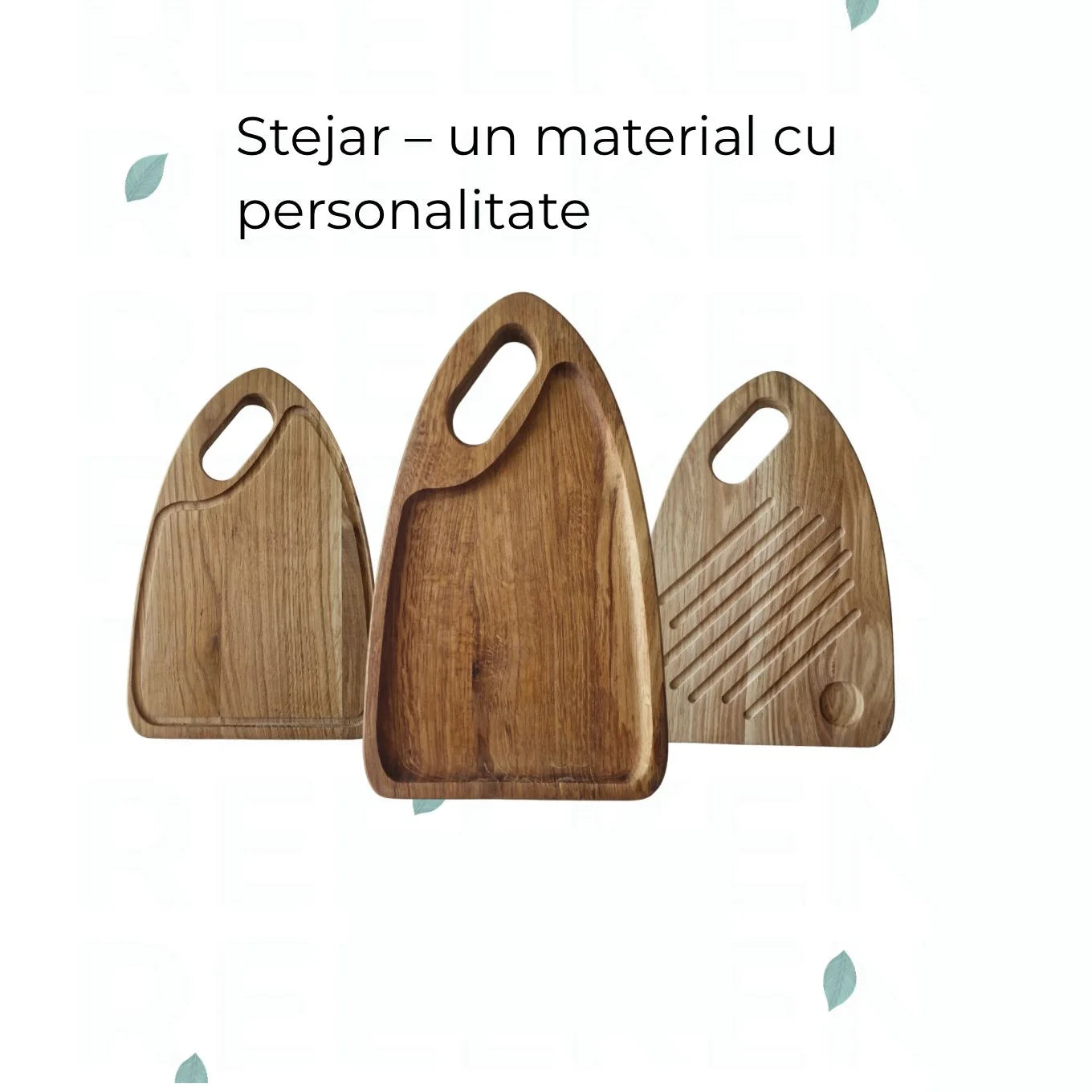 Set 3 tocatoare din stejar