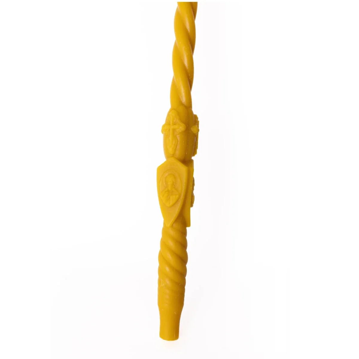 Świeca do chrztu z wosku pszczelego – Bóg Wszechmogący 60 cm - Reelken Polska