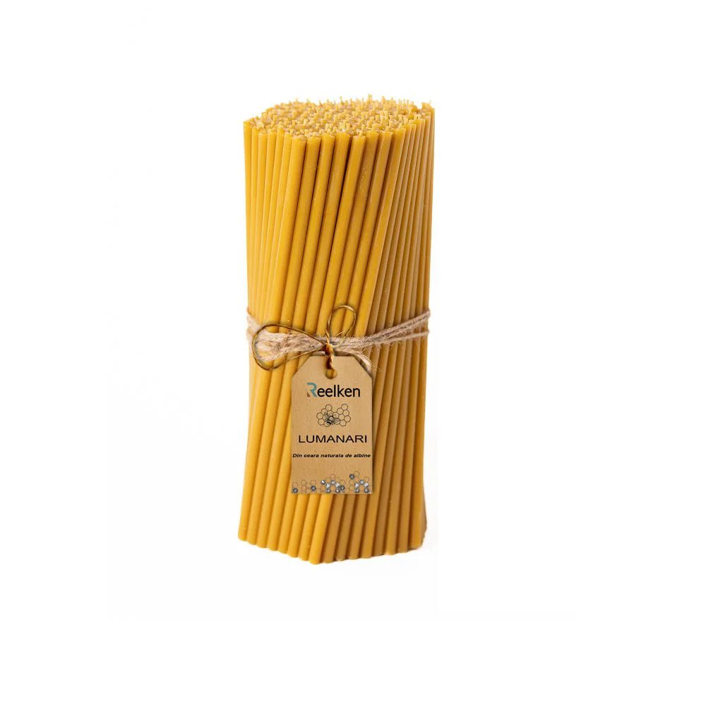 Świece z naturalnego wosku 280×8 mm – wielkanocne, czas palenia 140 min - Reelken Polska