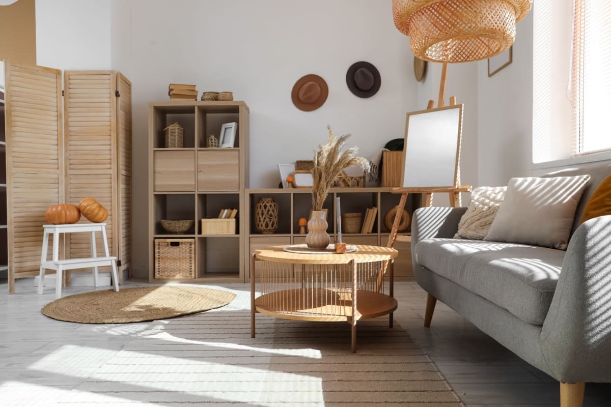 Amenajarea livingului cu mobilier din lemn: idei pentru un design natural și elegant