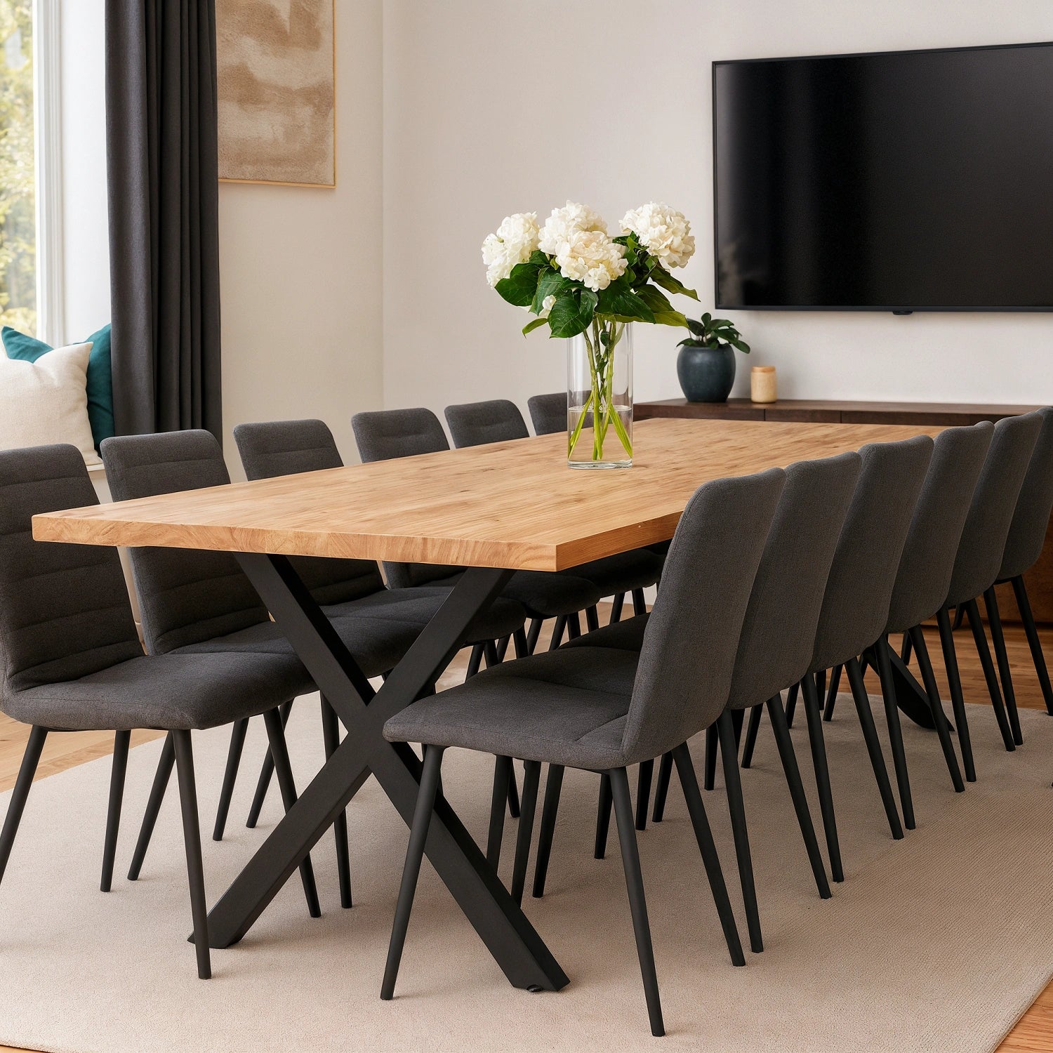 Masa din stejar model clasic - 12 persoane -260x100x4cm