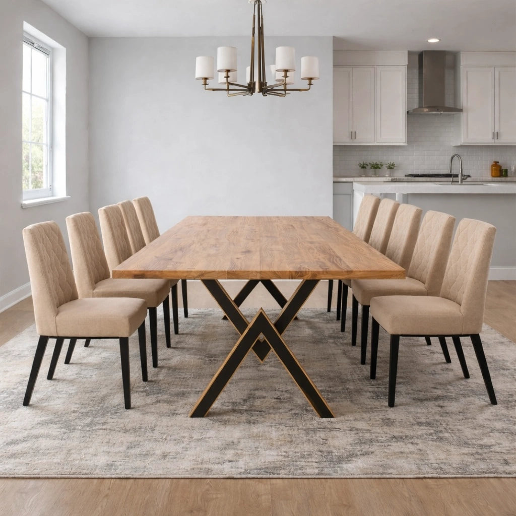 Masa din stejar model clasic - 10 persoane -220x100x4cm