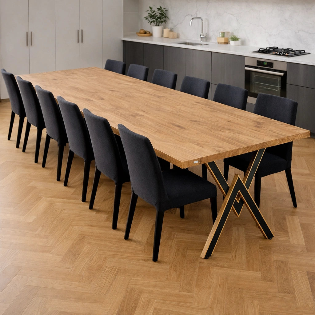 Masa din stejar model clasic - 14 persoane -300x100x4cm