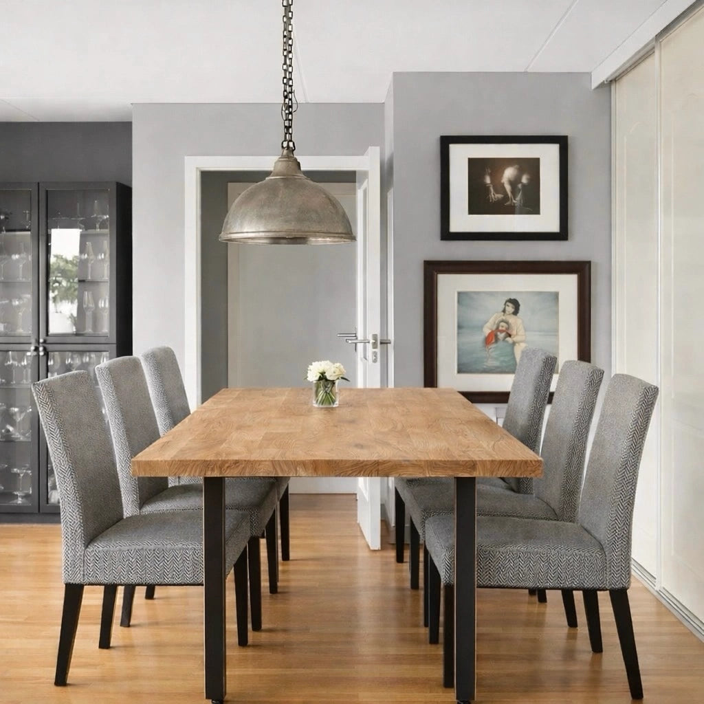 Masa din stejar model clasic - 6 persoane -160x80x4cm