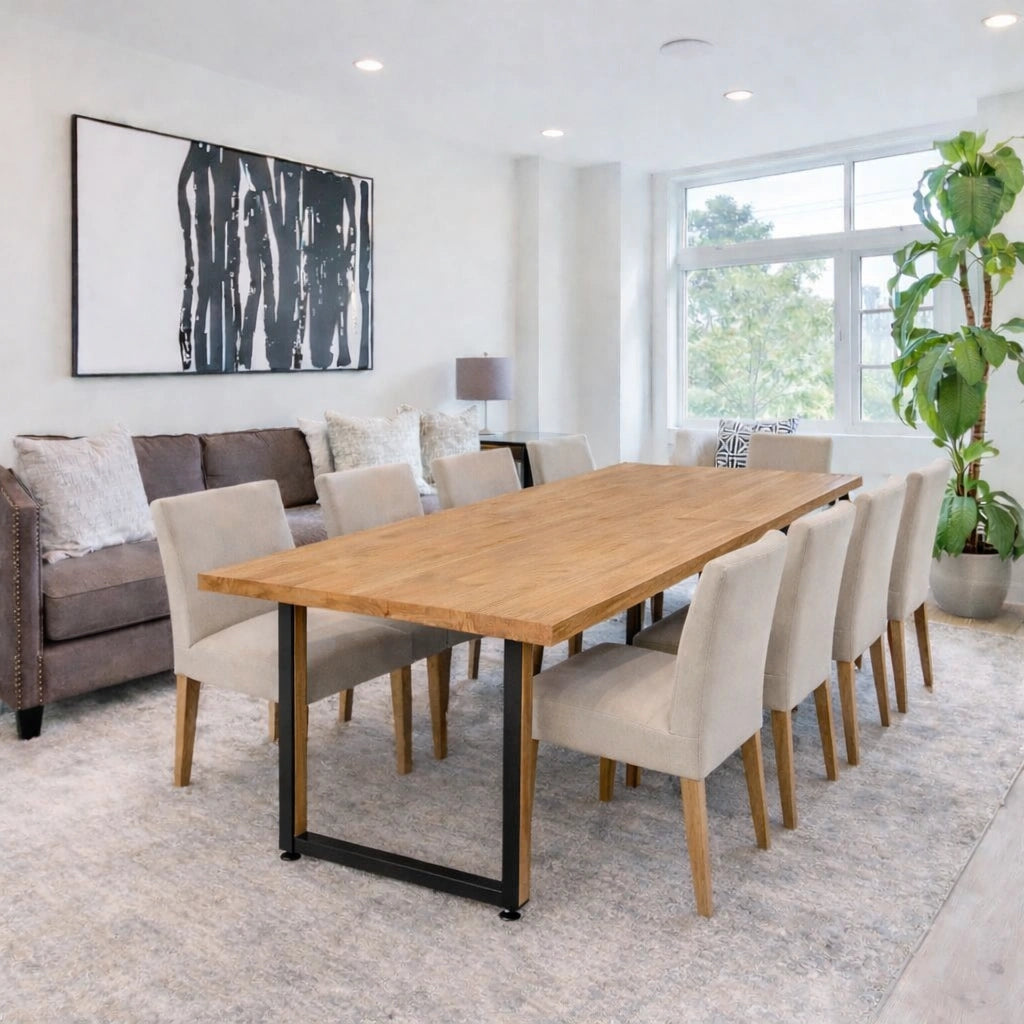 Masa din stejar model clasic - 8 persoane -200x100x4cm