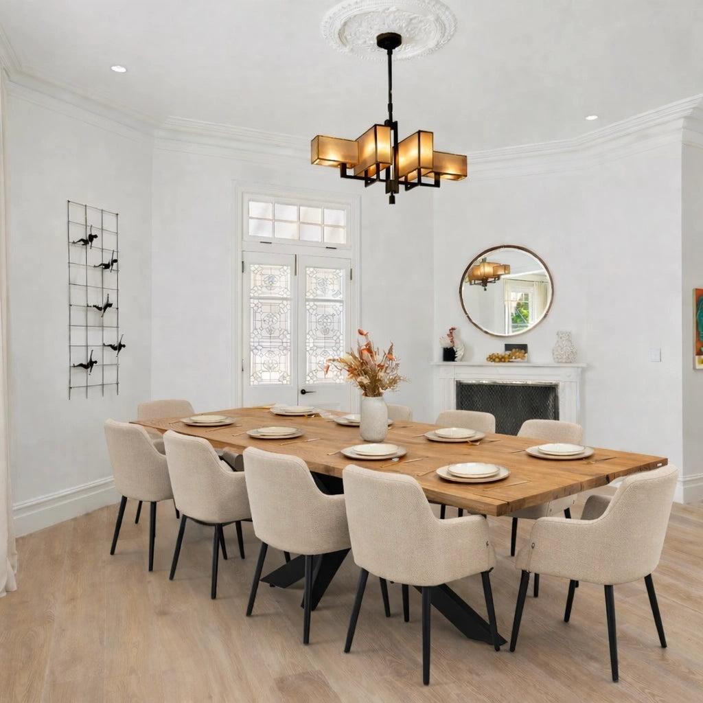 Masa din stejar model clasic - 8 persoane -200x100x4cm