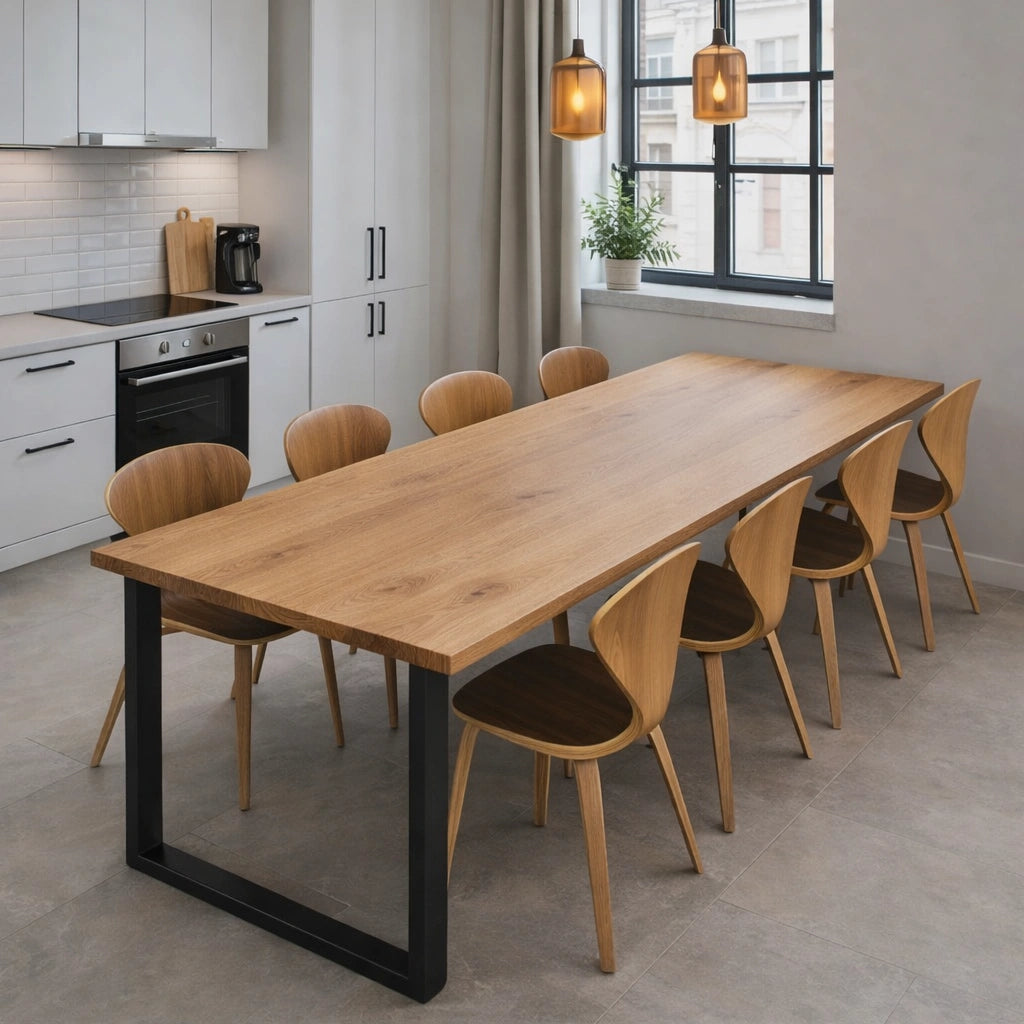 Masa din stejar model clasic - 8 persoane -200x100x4cm