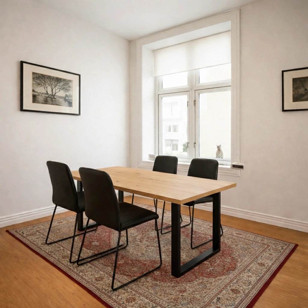 Masa din stejar model clasic - 4 persoane -120x70x4cm