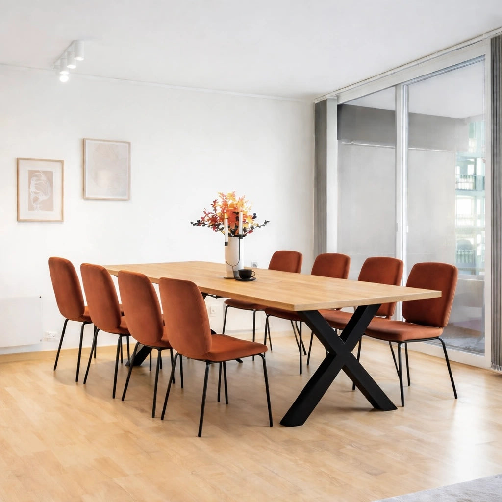 Masa din stejar model clasic - 8 persoane -200x100x4cm