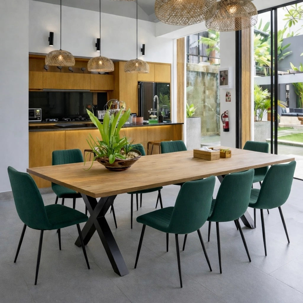 Masa din stejar model clasic - 6 persoane -160x80x4cm