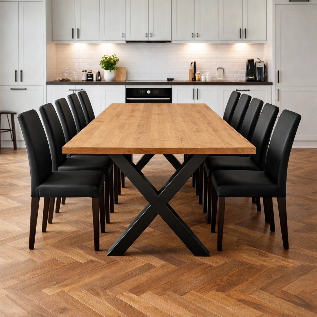 Masa din stejar model clasic - 10 persoane -220x100x4cm