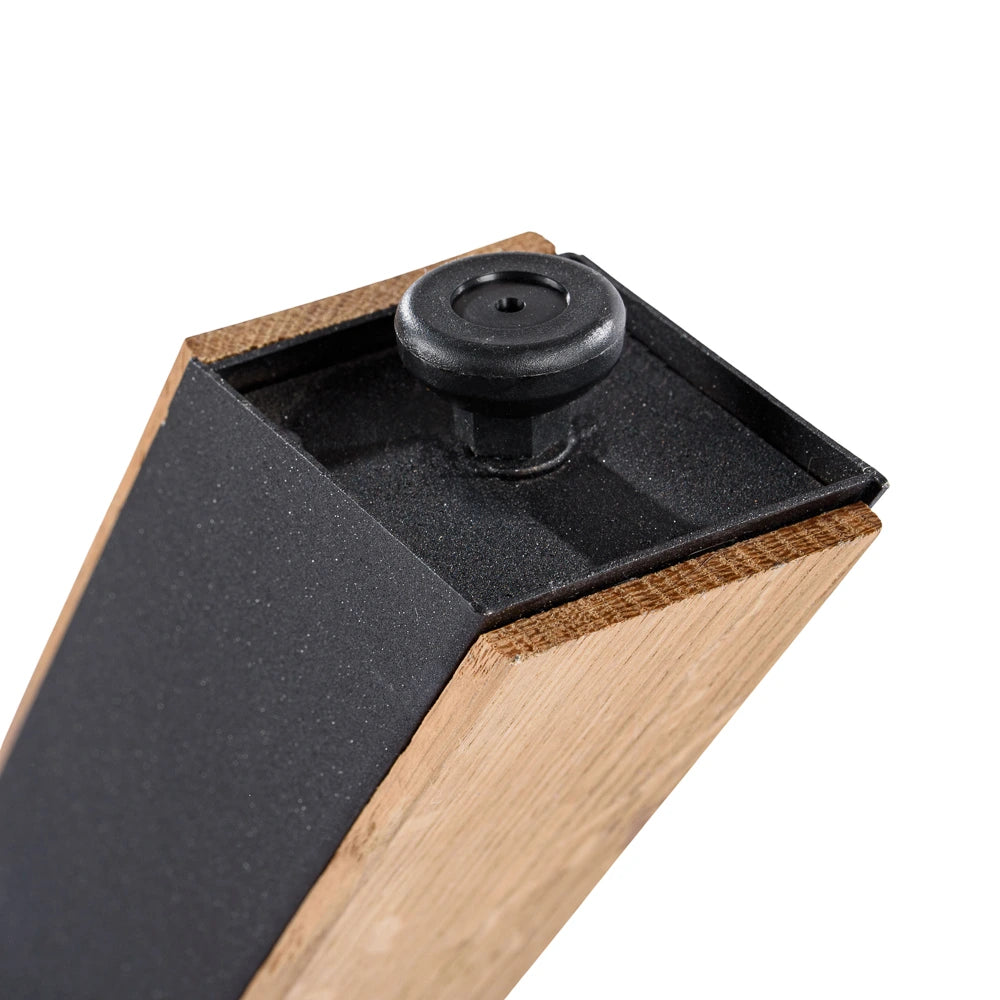 Picioare de Masa Metalice cu Lemn de Stejar - X5